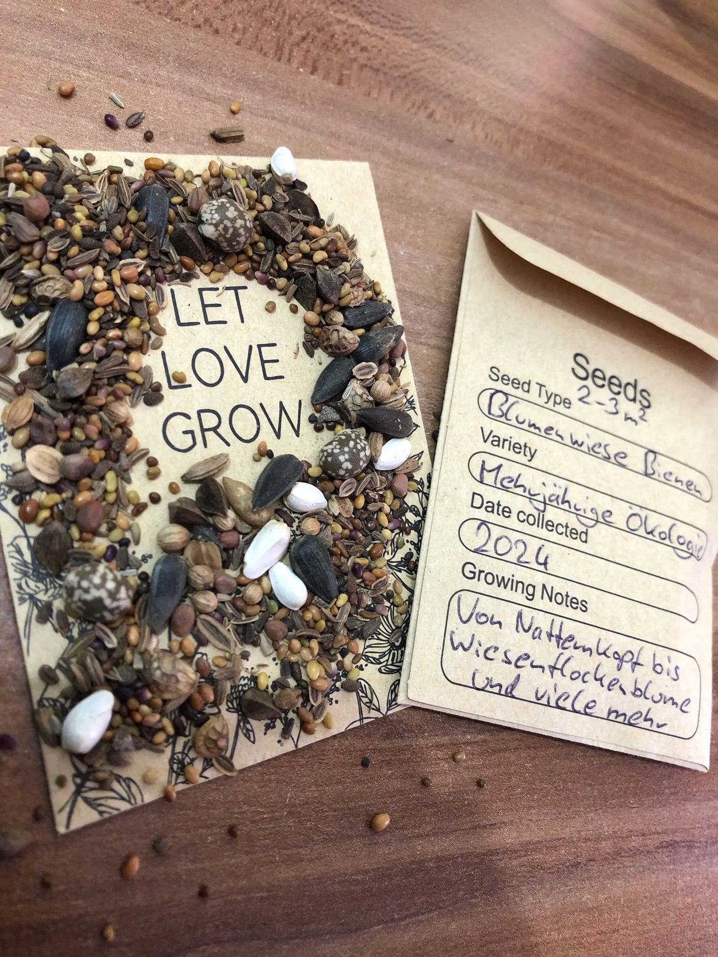 Blumenwiese Samenpackung mehrjährig – Bienenfreundliche Wildbienenmischung von Amigato