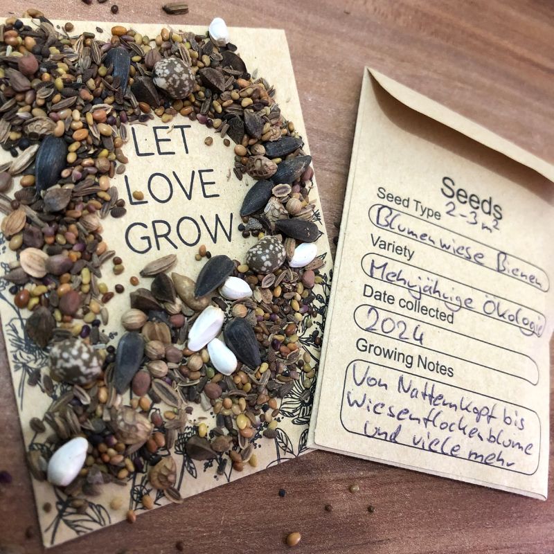 Saatgutpackung Blumenmischung für Insekten, Samen für 2–3 Quadratmeter Blühfläche