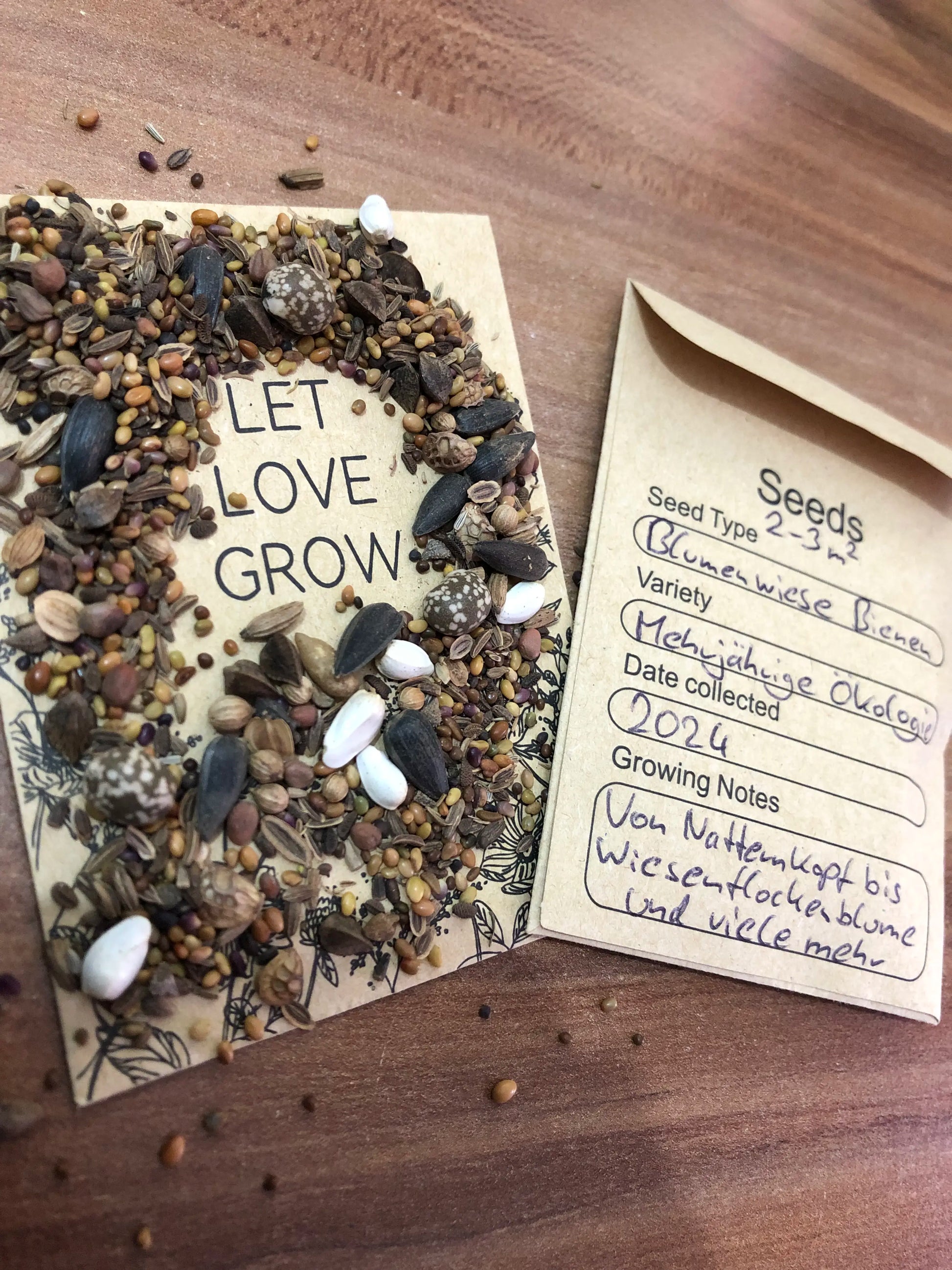 Blumenwiese Samenpackung mehrjährig – Bienenfreundliche Wildbienenmischung von Amigato